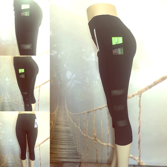 Pants - Womans Workout Leggings mid calf